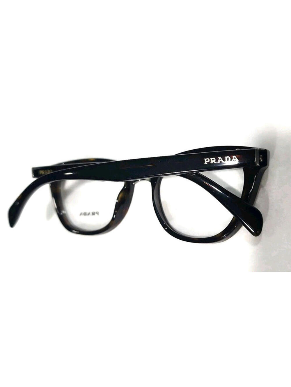 PRADA VPR06P 2AU-101 Tortoise Oval Eyeglasses 50-18 140 Case Box Cloth - Picture 8 of 9